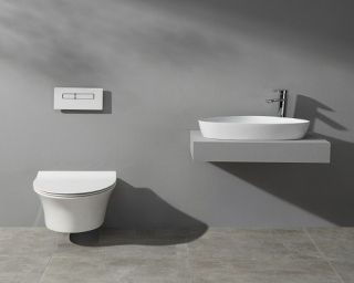 Унитаз CeramaLux 2617Е подвесной с сиденьем Микролифт